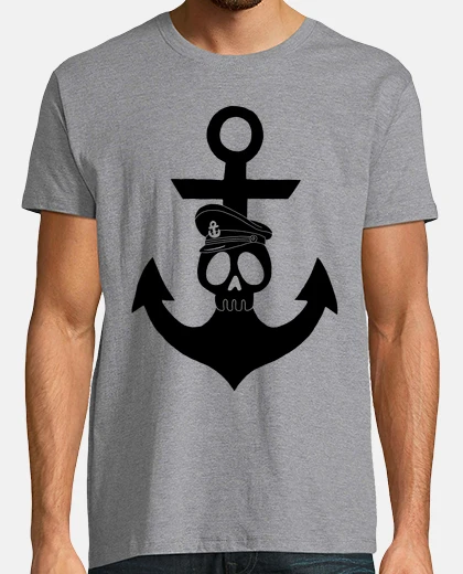 Camiseta marinero en agua dulce y de negro