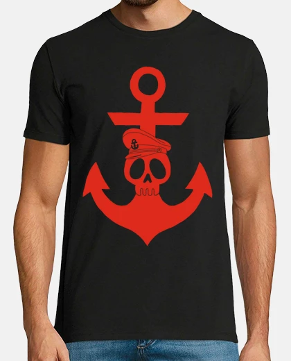 Camiseta marinero en agua dulce y en rojo