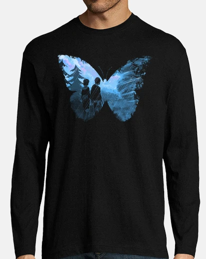 Camiseta mariposa azul