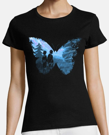 Playera mariposa azul
