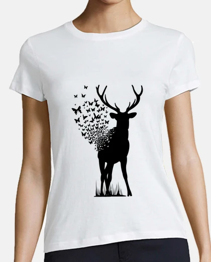 Playera mariposa de venado