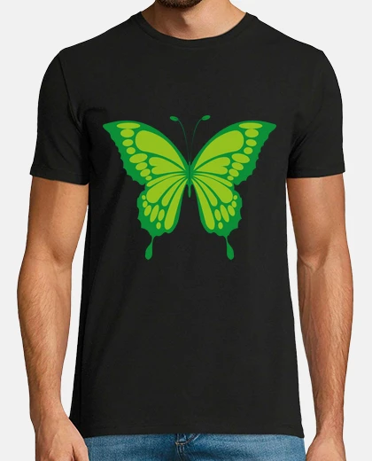 Camiseta mariposa verde
