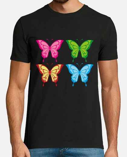 Camiseta mariposas de colores