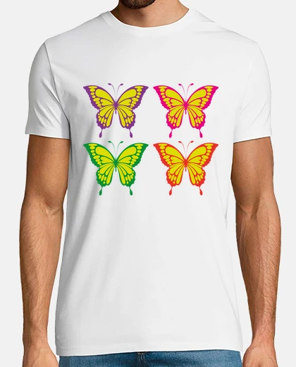 Camiseta mariposas de colores