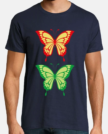 Camiseta mariposas de colores