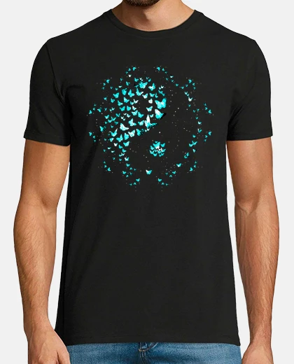 Playera mariposas yin yang