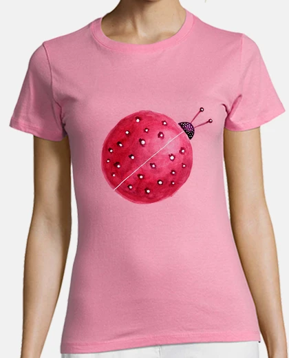 Playera mariquita bastante abstracta de la acuarela