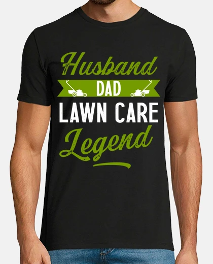 T-shirt marito papà cura del prato legend fun r