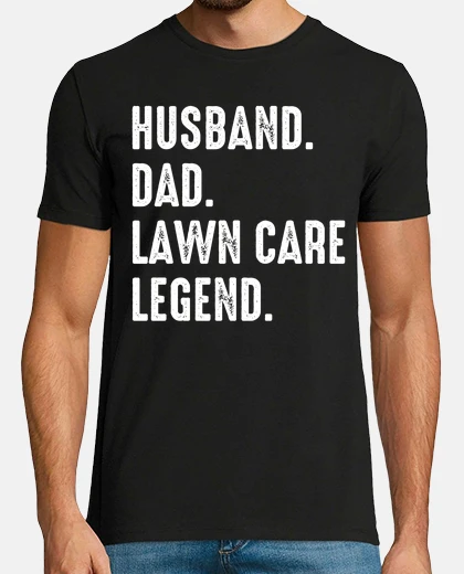 T-shirt marito papà leggenda della cura del prato