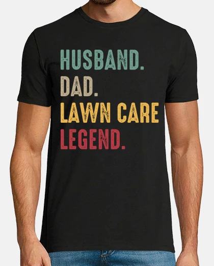 T-shirt marito retrò papà cura del prato leggen