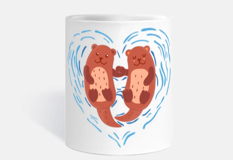 Cup marmots in love