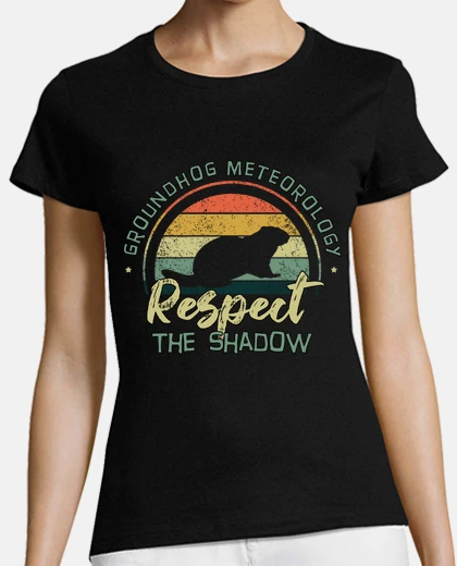 Tee-shirt marmotte rétro météorologie marmotte