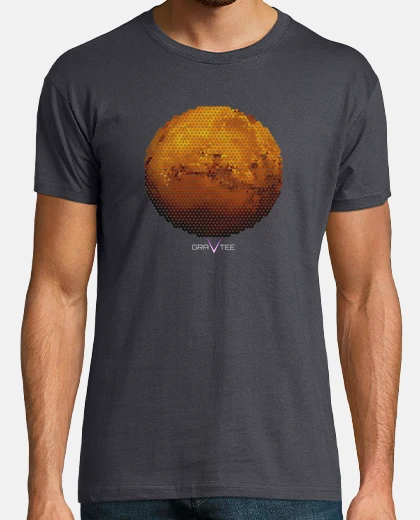 Tee-shirt mars dans des triangles mens t-shirt