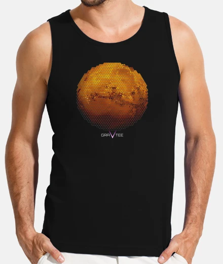 Tee-shirt mars en triangles mens débardeur