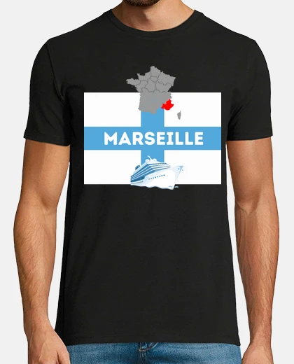 Tee-shirt Marseille ville provençale et côtiére