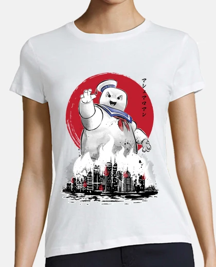 Playera Marshmallow man sumi-e