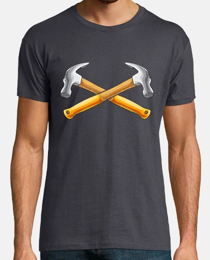 Tee-shirt marteaux travail manuel outils artisan charpentier ébéniste