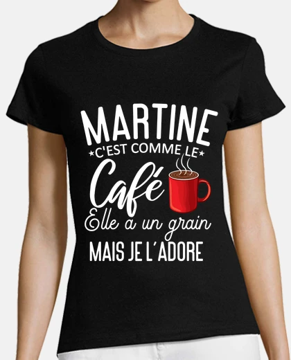 Tee-shirt Martine Café Grain
