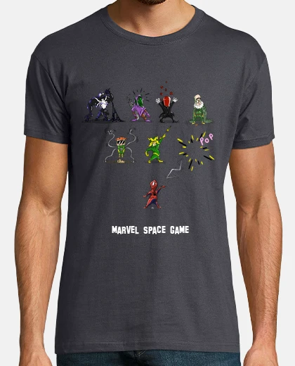 Tee-shirt marvel invader game