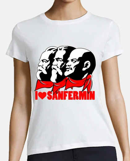 Playera Marx Engels Lenin San Fermín