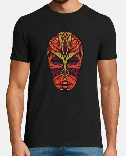 Camiseta máscara africana
