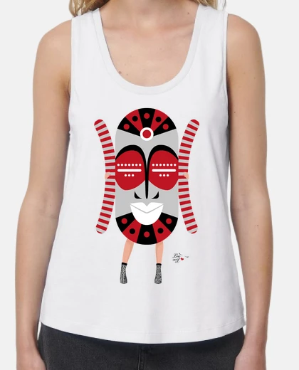 T-shirt maschera africana 4