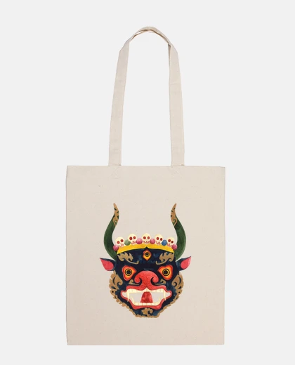 Borsa Maschera demoniaca tibetana