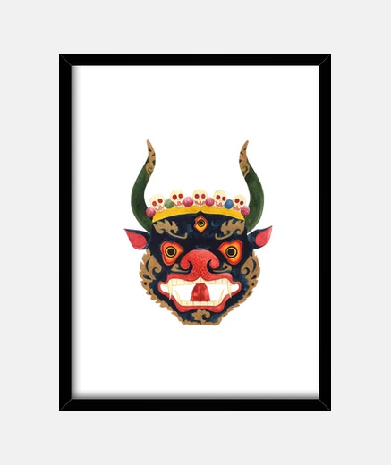 Quadro Maschera demoniaca tibetana