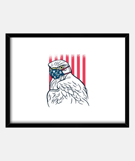 Quadro maschera viso aquila