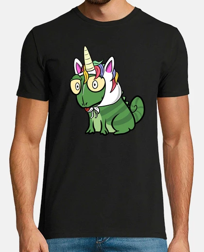 Camiseta Mascota Camaleon Unicornio