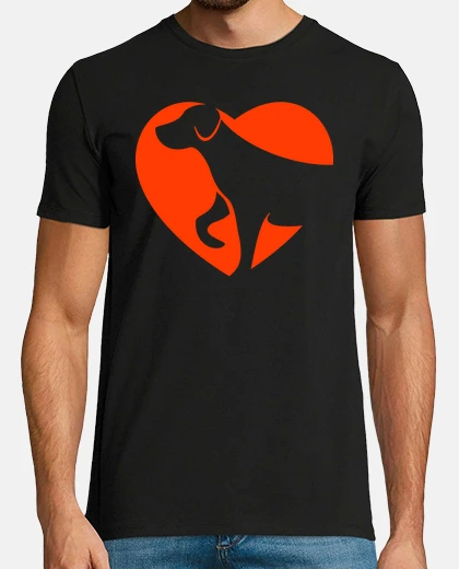 Camiseta Mascota en corazón