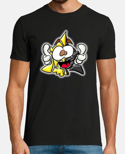 T-shirt mascotte chakry originale uomo giallo