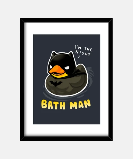 Cadre masque de bain man - canard en caoutchouc