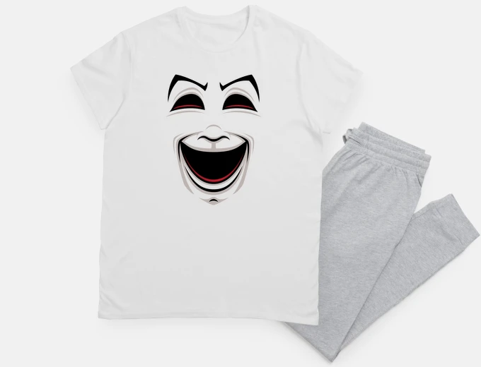 Pyjama masque de théâtre comique visage