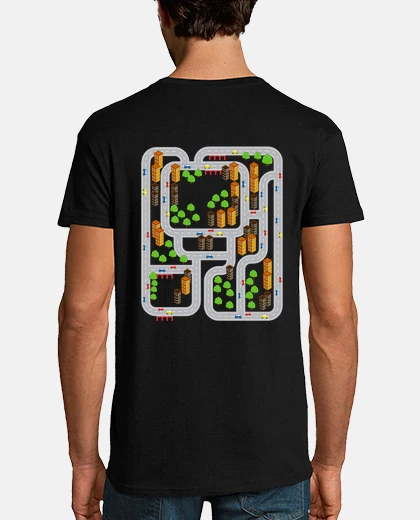 T-shirt massaggio papà strade gioco bambini indietro regalo festa del papà