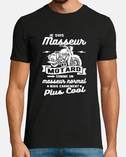 T-shirt masseur and biker humor