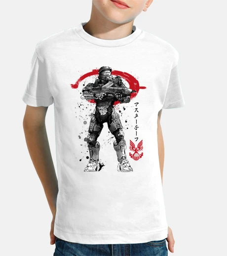Kids master chief sumi-e