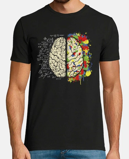 T-shirt matematica del cervello