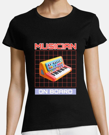 Playera maternity humour musical design