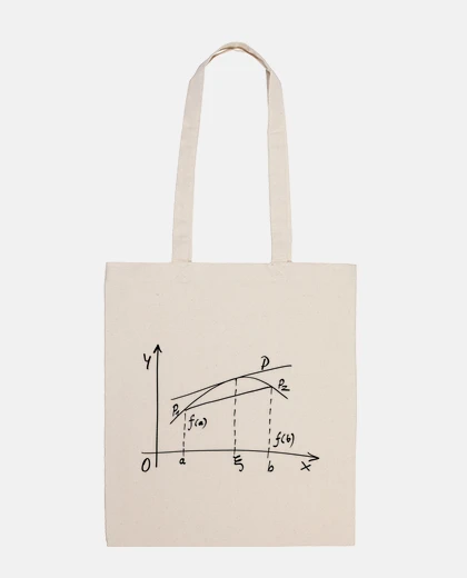 Bag math graph equation tote bag