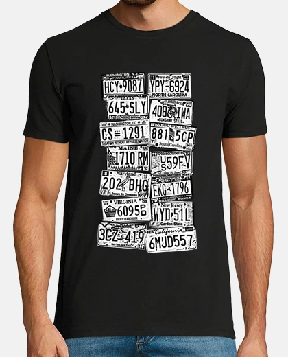 Camiseta Matrículas USA
