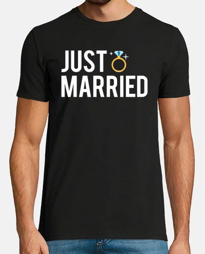 T-shirt matrimonio di sposi appena sposati