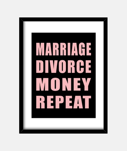 Quadro matrimonio divorzio soldi ripetere