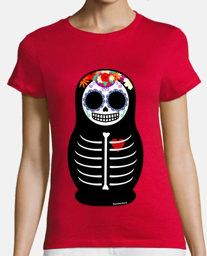 Playera Matrioska Día de los muertos