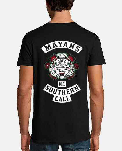 Camiseta Mayans M.C. Southern Cali. - Presidente - Impresión Delante y Detrás