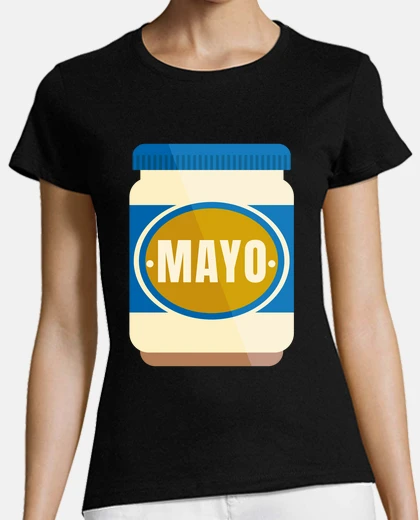 Tee-shirt mayonnaise mayo sauce recette logo poche marque mode 