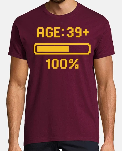 Camiseta Mayores de 39 años carga completa