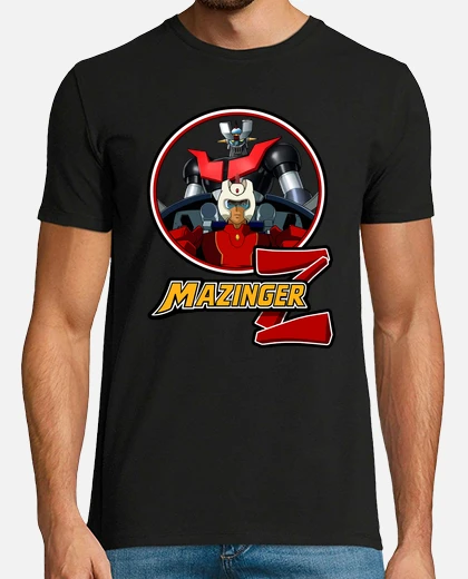Camiseta Mazinger Z Con Koji Kabuto - 100% Algodón, Estampado Exclusivo Japonés, Talla S Unisex (Negro)