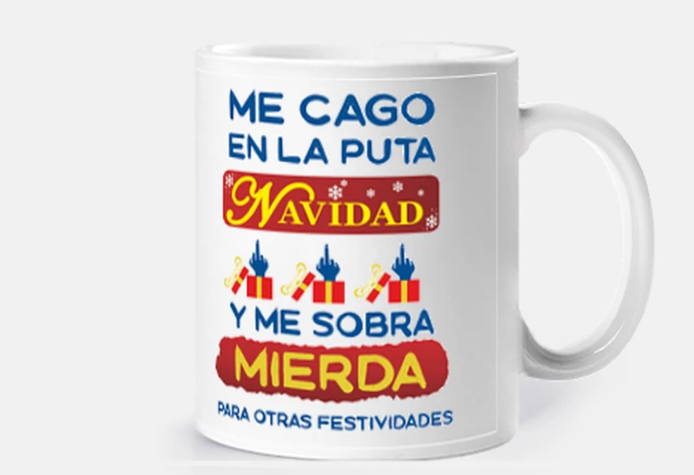Taza Me Cago En La Navidad Taza