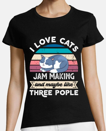 Playera me encanta hacer mermeladas de gatos y 